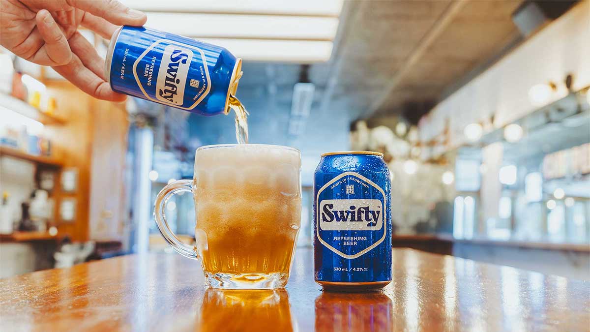 Swifty Refreshing Beer - Brewed with the World's Best Barley